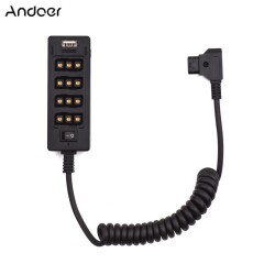 Andoer D-Tap B Tipi Soket D-tap Erkek-8 Portlu Güç Kaplosu D9817 - Andoer (1)