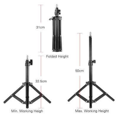 Andoer D4304 50cm Alüminyum Alaşımlı Mini Işık Standı - 6