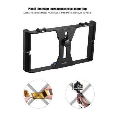 Andoer D5191 Akıllı Telefon İçin Video Rig ELTutucusu - 5