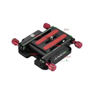 Andoer Z-Tilt Kafalı Katlanır QuickRelease Plakası D5092 - 5
