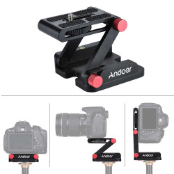 Andoer Z-Tilt Kafalı Katlanır QuickRelease Plakası D5092 - 4