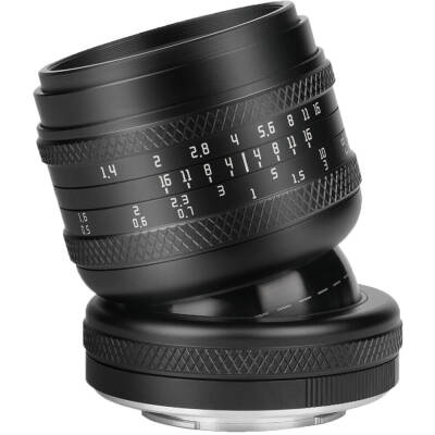 AstrHori 50mm f/1.4 Tilt Lens (Sony E, Siyah) - 2