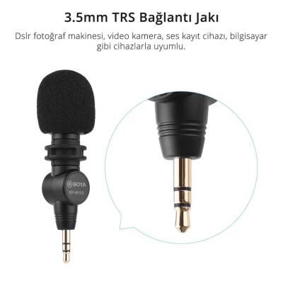 Boya BY-M100 Kompakt 3.5mm Kamera Mikrofonu - 2