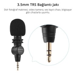 Boya BY-M100 Kompakt 3.5mm Kamera Mikrofonu - Boya (1)