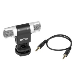 Boya BY-MM3 Çift Kafa Mini Stereo Mikrofon - 4