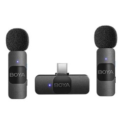 Boya BY-V20 Ultra Kompakt Android İkili Kablosuz Mikrofon (Type-C) - 1