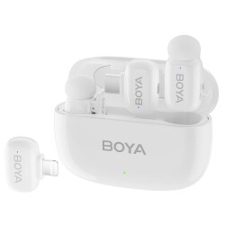 Boya Mini Wireless Yaka Mikrofonu - Beyaz - Boya