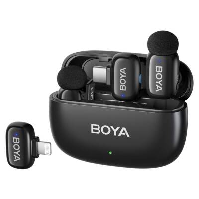 Boya Mini Wireless Yaka Mikrofonu - Siyah - 1