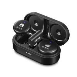 Boya Omic-D Wireless İkili Yaka Mikrofonu Lightning (Siyah) - 3