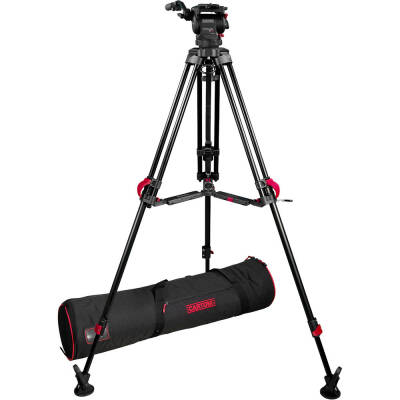 Cartoni Focus 8 Fluid Head with Red Lock Tripod Sistemi - 1