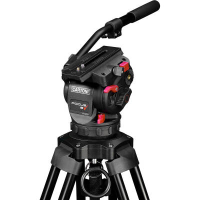 Cartoni Focus 8 Fluid Head with Red Lock Tripod Sistemi - 2