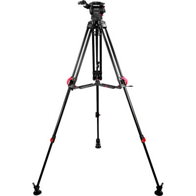 Cartoni Focus 8 Fluid Head with Red Lock Tripod Sistemi - 4