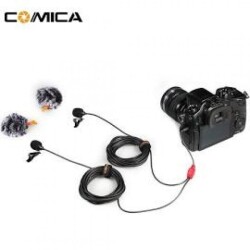 Comica CVM-D02 Çiftli Yaka Mikrofonu (2.50mt) - Comica (1)