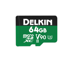 Delkin 64GB Power UHS-II (V90) Micro SD Hafıza Kartı - Delkin