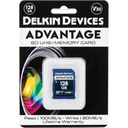 Delkin ADVANTAGE 128GB SD UHS-I V30 Hafıza Kartı - Delkin (1)