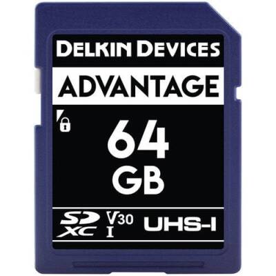 Delkin Advantage 64GB SD UHS-I V30 Hafıza Kartı - 1