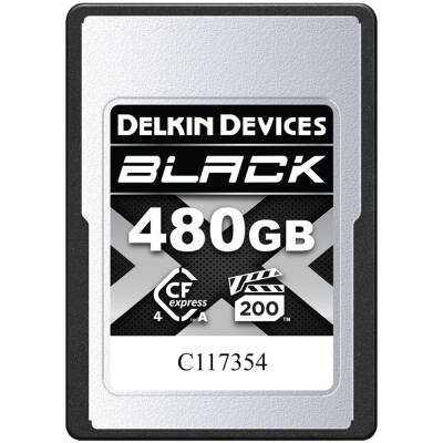 Delkin Devices 480GB BLACK CFexpress Type A 4.0 Memory Card - 1