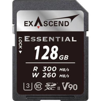 Exascend 128GB Essential UHS-II SDXC Hafıza Kartı V90 - 1