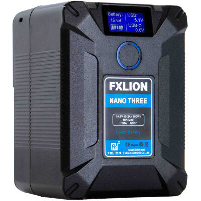 Fxlion Nano THREE (150Wh) 14.8V Ultra-Compact V-Mount Batarya - 1