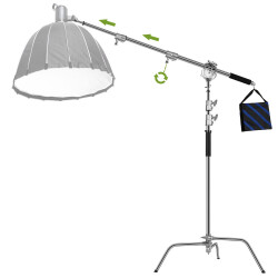 GVM C360 Turtle Tabanlı C-Stand ve Çapraz Kol Bom Kiti (10,5') - GVM (1)