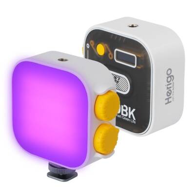 Herigo HR-PH002 RGB Mini LED Video Işığı Type-C Şarjlı Ekranlı 2000mAh - 1