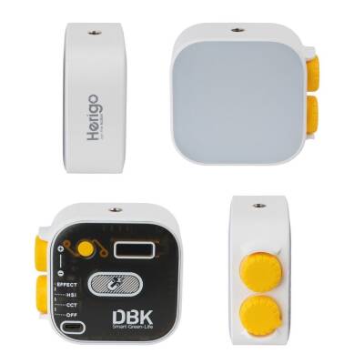 Herigo HR-PH002 RGB Mini LED Video Işığı Type-C Şarjlı Ekranlı 2000mAh - 2