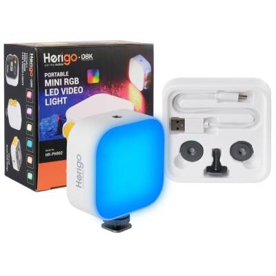 Herigo HR-PH002 RGB Mini LED Video Işığı Type-C Şarjlı Ekranlı 2000mAh - 3