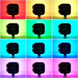 Herigo HR-PH002 RGB Mini LED Video Işığı Type-C Şarjlı Ekranlı 2000mAh - 4