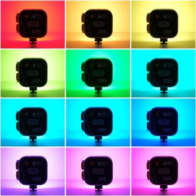 Herigo HR-PH002 RGB Mini LED Video Işığı Type-C Şarjlı Ekranlı 2000mAh - 4