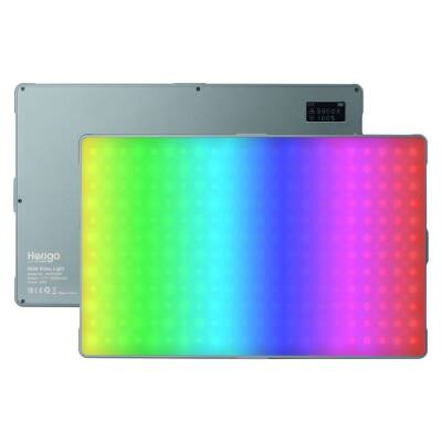 Herigo HR-PH005 RGB Panel LED Video Işığı 24W 23000mAh 2500-9900K - 1