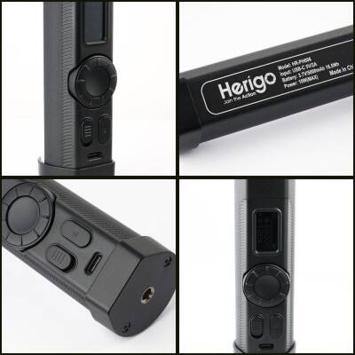 Herigo HR-PH006 32cm RGB LED Tube Video Light 2500-9900K Type-C Şarjlı Işık - 3