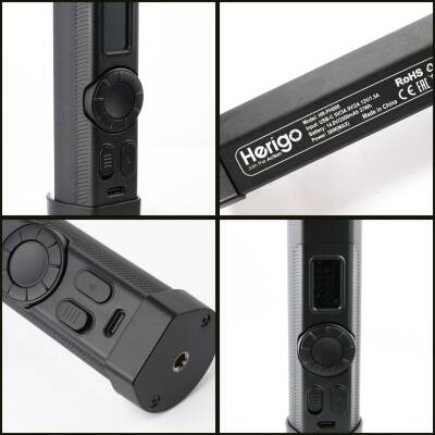Herigo HR-PH008 120cm RGB LED Tube Video Light 2500-9900K Type-C Şarjlı Işık - 4