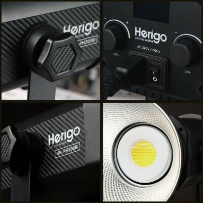 Herigo HR-PH200Bi 200W Bi-Color Fotoğraf ve Video LED Işık - 3
