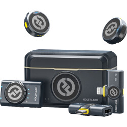 Hollyland LARK M2 Combo Mikrofon Sistemi (2,4 GHz, Shine Charcoal) - Hollyland