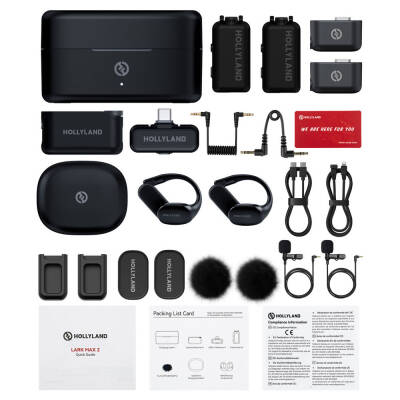 Hollyland LARK MAX 2 Ultimate Combo 2 Kişilik Kablosuz Mikrofon - 2