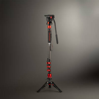 iFootage Cobra 3 Monopod & Komodo K5S Fluid Tripod Kafası - 12