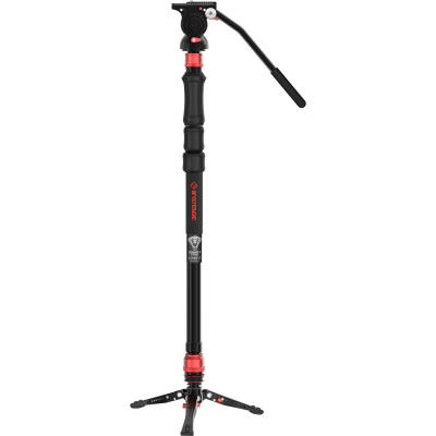 iFootage Cobra 3 Strike Monopod & Komodo K5S Fluid Tripod Kafası - 1