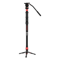 iFootage Cobra 3 Strike Monopod & Komodo K5S Fluid Tripod Kafası - 5