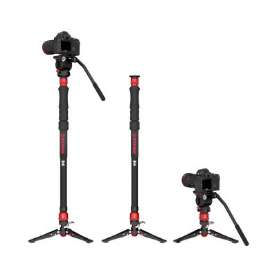 iFootage Cobra 3 Strike Monopod & Komodo K5S Fluid Tripod Kafası - 7