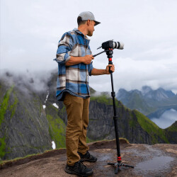 iFootage Cobra 3 Strike Monopod & Komodo K5S Fluid Tripod Kafası - 9