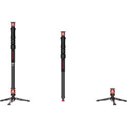 iFootage Cobra 3 Strike Monopod & Komodo K5S Fluid Tripod Kafası - 4