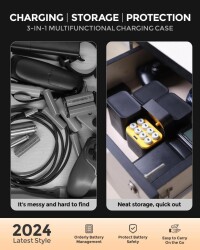 Imuto 3600 mWh AA Lityum Şarjlı Pil Seti (8’li) + 8 Yuvalı Şarj Ünitesi - Imuto (1)