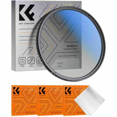 K&F Concept NANO-K SERIES 55mm HMC-CPL Filtre Ultra İnce Çok Kaplamalı - 1