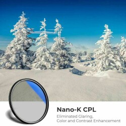 K&F Concept NANO-K SERIES 55mm HMC-CPL Filtre Ultra İnce Çok Kaplamalı - 5