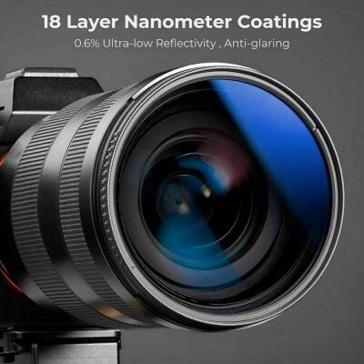 K&F Concept NANO-K SERIES 58mm HMC-CPL Filtre Ultra İnce Çok Kaplamalı - 6