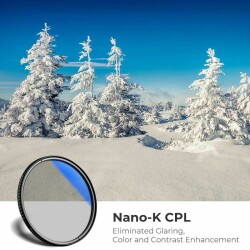 K&F Concept NANO-K SERIES 62mm HMC-CPL Filtre Ultra İnce Çok Kaplamalı - 5