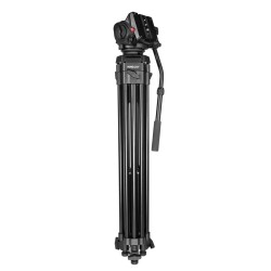 Kingjoy VT-2100L Video Tripod + VT-3520 Video Başlığı - Çantalı Kit - 3