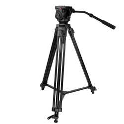 Kingjoy VT-2100L Video Tripod + VT-3520 Video Başlığı - Çantalı Kit - Kingjoy