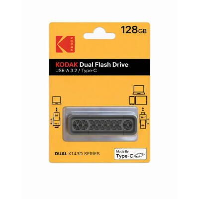 Kodak 128GB 3.2 Gen1 Type-C OTG Usb Bellek (K143D) - 2