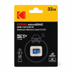 Kodak 32GB Micro SD UHS-I U3/V30/A1 Araç Kamerası İçin Micro SD Kart KD360 - Kodak